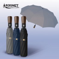 우디 10K 3단 완자동 원목 손잡이 양우산