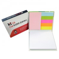 하드커버 메모지 107X80(7쪽)형광5색