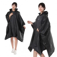 로페리아 EVA 판초형 올인원 블랙 여성 우의(0190242)