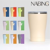 나빙 9가지 자연을 담은 연한빛 304 스텐 슬라이드캡 텀블러 350ml
