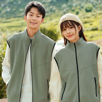 로페리아 배색 플리스 조끼 단체복 보온 조끼(0217241)