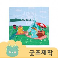ZA061 [커스텀굿즈] 풀오버인쇄 아너스트 사이즈 별도제작 가능 방수 폴리에스테르 식탁보 65*65 (박스제작가능)