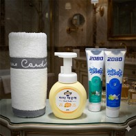 피에르가르뎅 타올 치약 아이깨끗해 4종세트