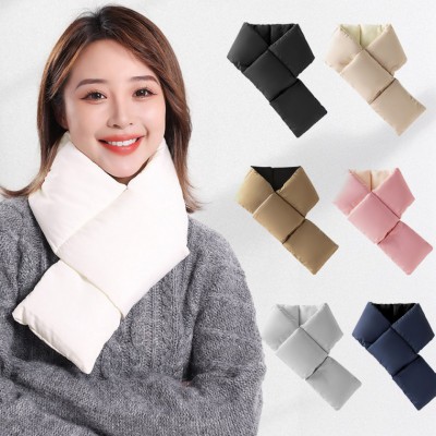 경량 파스텔 패딩목도리