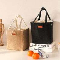 린넨 보온/보냉 도시락가방 OCDA007