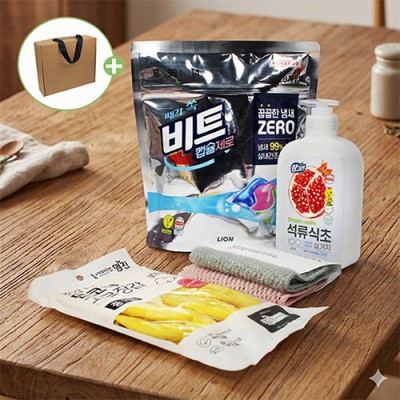 비트 캡슐세제 28입 친환경 주방세제  프리미엄 주방4종세트