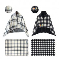 극세사 똑딱이 망토무릎 담요  145x100(cm)