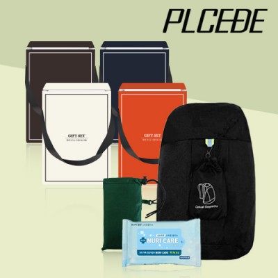 [플씨드] 접이식 스포츠 백팩(PMB-02) + 일체형 포켓 돗자리(소형) + 손소독 물티슈(10매) 3종 세트