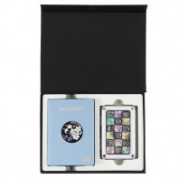 매화나전가죽여권지갑+신문자도자개손톱깎이2종세트