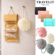 트래블잇 여행준비 B세트 2종(수납왕 여행파우치+소프트 버블샤워볼)