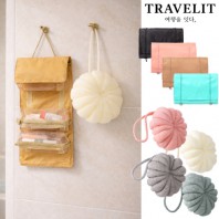트래블잇 여행준비 B세트 2종(수납왕 여행파우치+소프트 버블샤워볼)