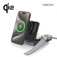 엔보우 Qi2 3IN1 맥세이프 고속 무선충전기 접이식거치대