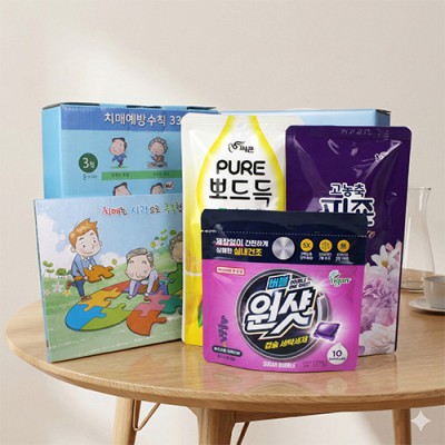 치매예방 홍보 주방 세탁세제 세트 H호