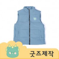 ZA468 [커스텀굿즈] 풀오버인쇄 트랜디 따뜻한 겨울 조끼 (박스제작가능)