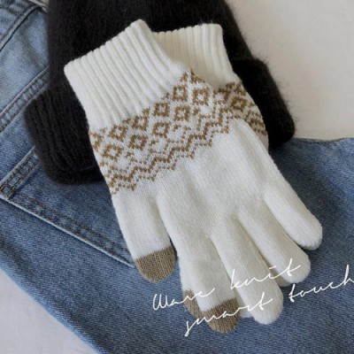 남녀공용 북유럽감성 에스닉 스마트폰 터치장갑