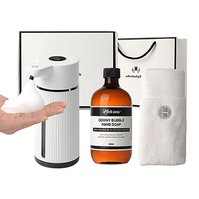웰세스 WG-152BT 대용량 버블 자동디스펜서1P+핸드워시1P+핸드타올1P 선물세트