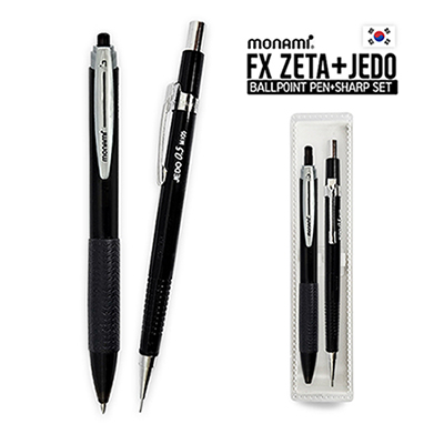 모나미 제타 볼펜+제도샤프 세트