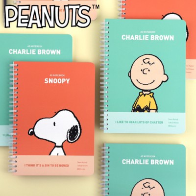 피너츠 A5 스프링 유선노트