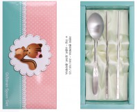 JJ521.제노바 어린이이니셜수저세트