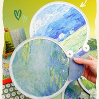 933_유화 미니 접이식 부채