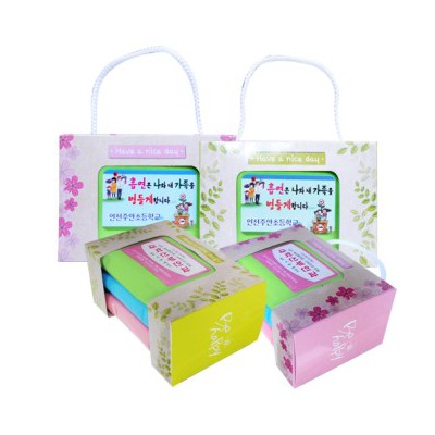 삼색물티슈(홍보용세트)/90매