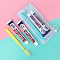 크리오 부케가르니 치약칫솔세트 토탈케어 미세모 지퍼백