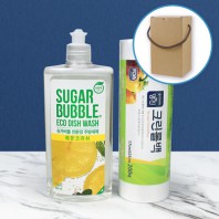 슈가버블 주방세제  크린롤백 200매 2종세트