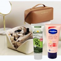 바세린 로션 or  카밀 핸드크림+ 멀티 파우치 선물세트