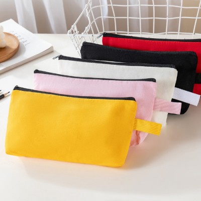 로페리아 캔버스 무지 지퍼 파우치가방(0217009)