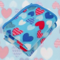 CV 폴라폴리스 하트 담요(소)