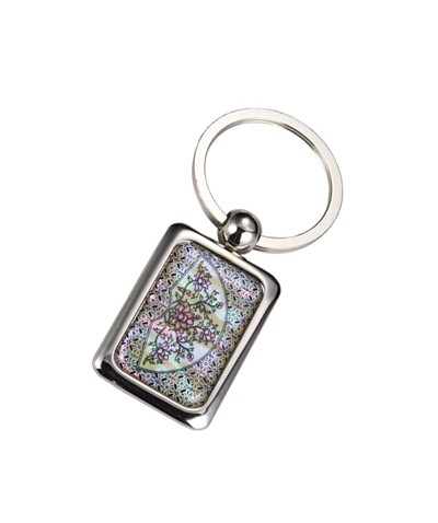 사각열쇠고리-부채(컬러)