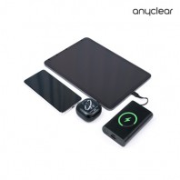 애니클리어 대용량 보조배터리 10,000mAh (케이블 포함 & 수납파우치 포함)