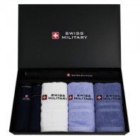 스위스밀리터리 2단자동무지+3단수동사각+모던스키니+140g 타올 3P