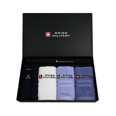 스위스밀리터리 2단자동무지+3단수동사각+모던스키니+140g 타올 3P