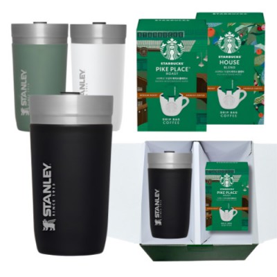 스탠리 고 진공 텀블러 블랙 스타벅스 드립커피 선물세트