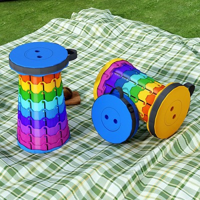 레인보우 휴대용 접이식 의자