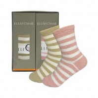 [엘르] 여성 수면양말 2족세트_색상랜덤