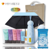 브생건303호 3종세트(LG미니스6종여행용+휴대용5단UV우양산+크리넥스쿨링물티슈)