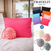 트래블잇 여행준비C세트 2종(컬러풀 파우치大형+샤워볼)