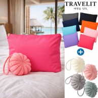 트래블잇 여행준비C세트 2종(컬러풀 파우치大형+샤워볼)