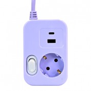 러그박스 1구 스윙탭 USB C타입 멀티탭 1.5m