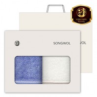 송월 솔리드 혼방사 190g 호텔타월 2매세트