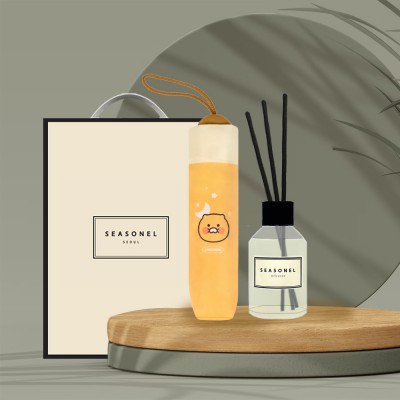 시즈넬 선물세트 카카오 수동우산+디퓨저100ml플레인