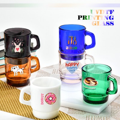 드망즈 UV DTF필름인쇄 레인보우밀크글라스