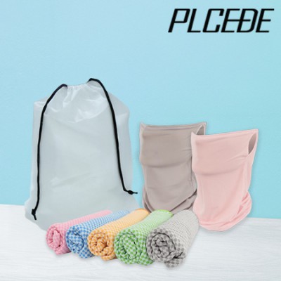 플씨드 여름 3종 EVA파우치 E세트 (귀걸이 쿨마스크+뱀부얀 쿨타월)