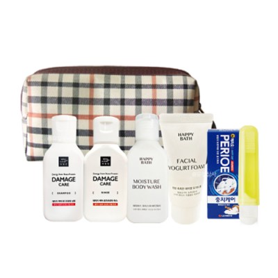 다올 여행용 6종세트 12호/샴푸,린스,바디워시,클렌징폼,치약,칫솔