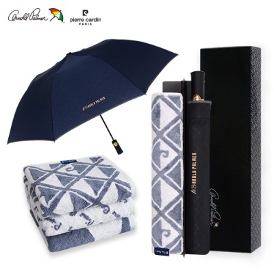 아놀드파마 2단자동폰지엠보,그랙픽패턴뱀부타올세트(0215412)