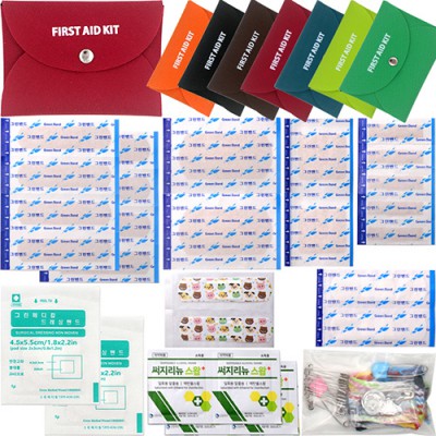 칼라 크로바 지갑밴드C