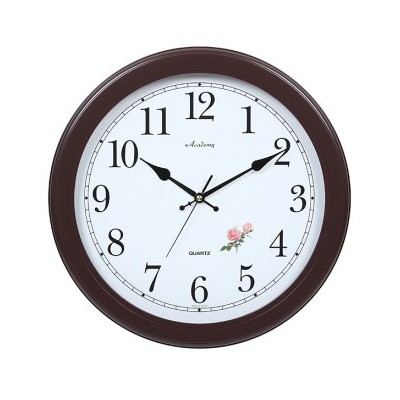 장미자판월넛벽시계