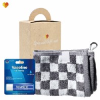 브생건 그레이뱀부고리수건 립밤세트 47호(뱀부선염핸드타올+바세린 스틱 립밤)